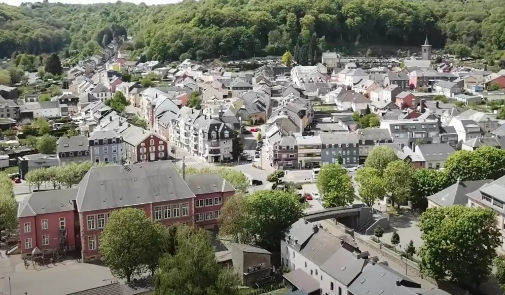 Quartier de Differdange, vue à vol d'oiseau