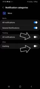 More app notifications