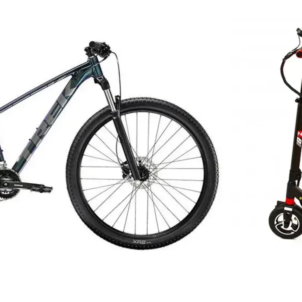 Velo Trotti Luxembourg Vélo et Trottinette sur fond blanc